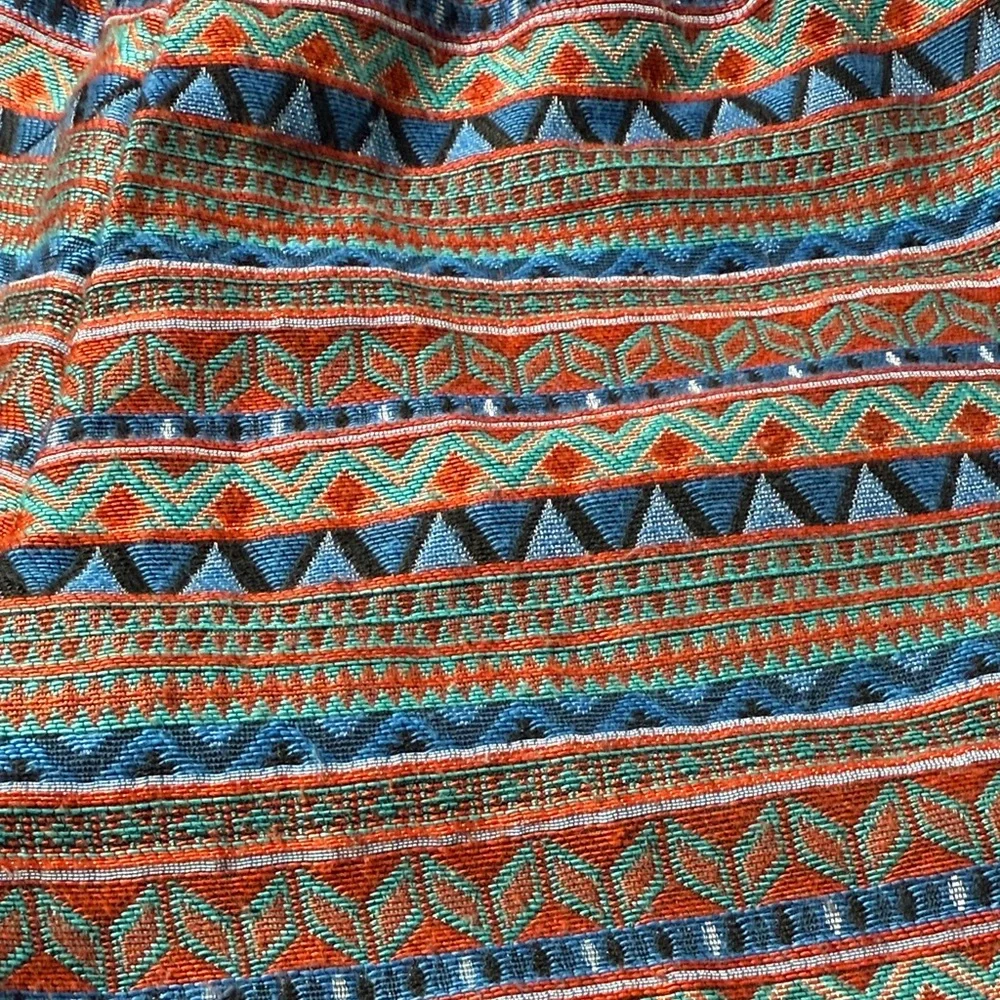 J. Crew Coral & Blue Patterned High-Waist Women's Shorts - Picture 4 of 4